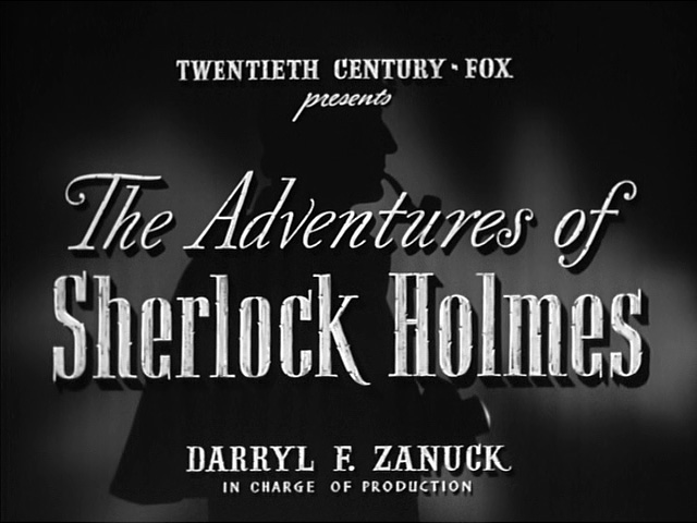 Adventures of Sherlock Holmes old movie title