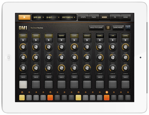 FingerLab DM1 Drum Machine for iPad