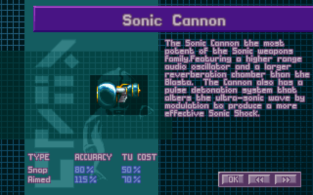 X-COM 2: TFTD. Sonic Cannon