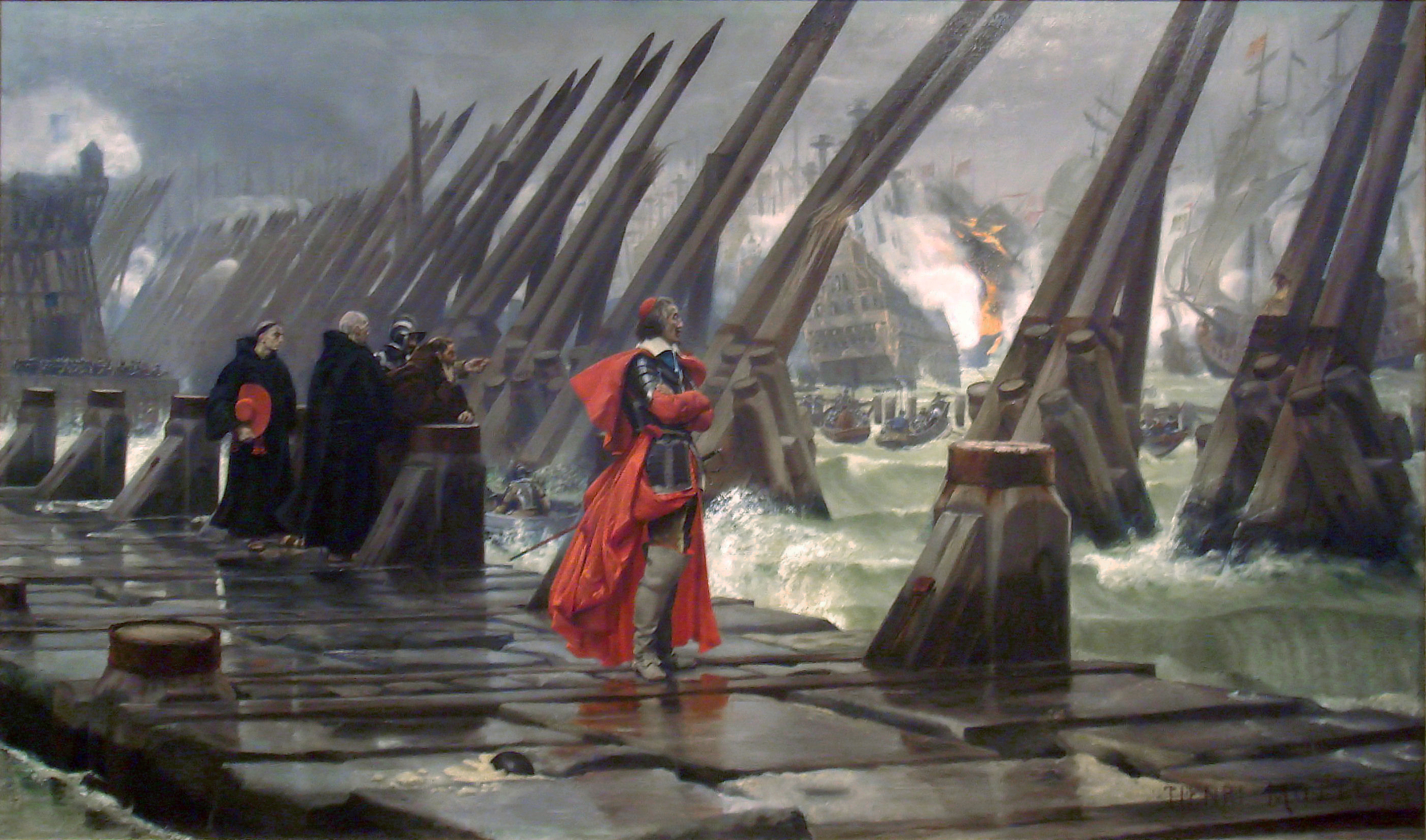 Henri-Paul Motte — Le Cardinal de Richelieu au siège de La Rochelle